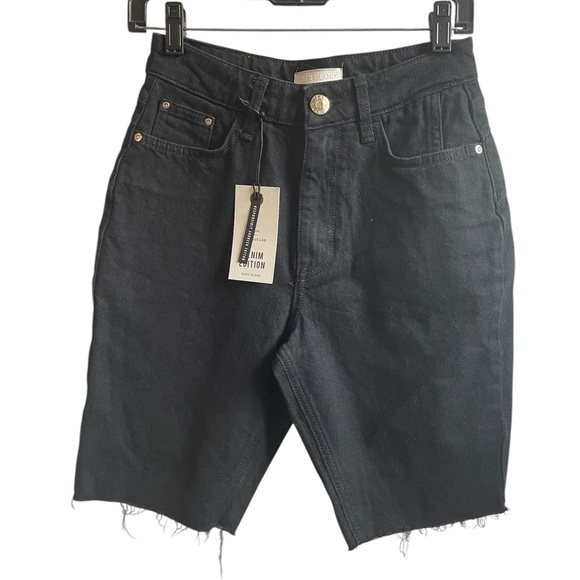 River Island Black Women Shorts worn ONCE - Picture 1 of 6